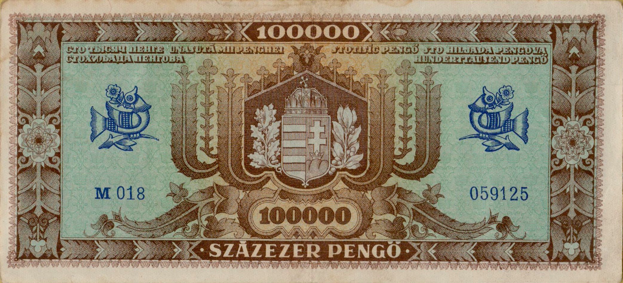 Hungary 100000 1946 XF P-121